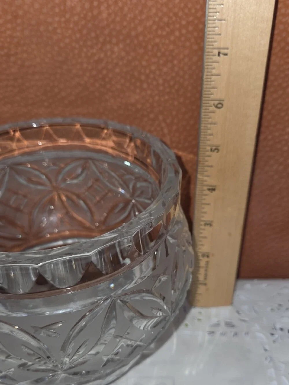 Classic Clear Cut Crystal Vase and Bowl Set - Clear Glass Home Accent